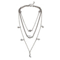 Fashion Multi-layer Necklace Moon Star Elephant Pendant Necklace Clavicle Chain Women Jewelry