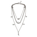 Fashion Multi-layer Necklace Moon Star Elephant Pendant Necklace Clavicle Chain Women Jewelry