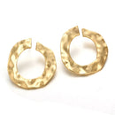 Fashion Irregular Geometry Circular Earrings for Women and Girls Round Ear Studs Accessories with Zinc Alloy