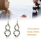 Simple and Fashion Personality Long Earrings Irregular Geometry Rotating Wave Eardrop with Zinc Alloy