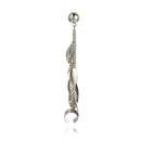 Style of Leaf Tassel Earrings Personality Perfect Neutral Ear Bones Clip Ear Studs Accessories with Zinc Alloy