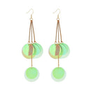 Fashion Exaggerated Bohemian Style Glitter Paillette Earrings Women All-match Jewelry