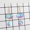 Fashion Retro Sequins Flower Earrings Exaggerated Petal Long Pendant Women Jewelry