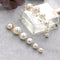 Fashion Simple Large Small Pearl Pendant Earrings Women Personality Temperament Jewelry