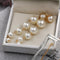 Fashion Simple Large Small Pearl Pendant Earrings Women Personality Temperament Jewelry