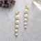 Fashion Simple Large Small Pearl Pendant Earrings Women Personality Temperament Jewelry