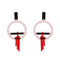 Fashion Acrylic Tassel Drop Earrings Geometric Round Circle Pendant Earrings for Women Charm Jewelry