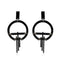 Fashion Acrylic Tassel Drop Earrings Geometric Round Circle Pendant Earrings for Women Charm Jewelry