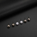 Fashion Jewelry Set Pendant Necklace Simple Pearl Ear Studs for Women Jewelry Accessory