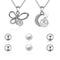 Fashion Jewelry Set Pendant Necklace Simple Pearl Ear Studs for Women Jewelry Accessory