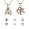 Fashion Jewelry Set Pendant Necklace Simple Pearl Ear Studs for Women Jewelry Accessory