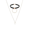 Fashion Multi-layer Pendant Clavicle Chain Long Necklace Different Lengths Jewelry Set for Women