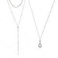 Fashion Multi-layer Pendant Clavicle Chain Long Necklace Different Lengths Jewelry Set for Women