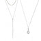 Fashion Multi-layer Pendant Clavicle Chain Long Necklace Different Lengths Jewelry Set for Women