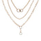 Fashion Multi-layer Pendant Clavicle Chain Long Necklace Different Lengths Jewelry Set for Women