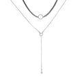 Fashion Multi-layer Pendant Clavicle Chain Long Necklace Different Lengths Jewelry Set for Women