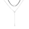 Fashion Multi-layer Pendant Clavicle Chain Long Necklace Different Lengths Jewelry Set for Women