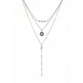 Fashion Multi-layer Pendant Clavicle Chain Long Necklace Different Lengths Jewelry Set for Women