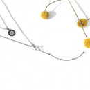 Fashion Multi-layer Pendant Clavicle Chain Long Necklace Different Lengths Jewelry Set for Women