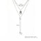 Fashion Multi-layer Pendant Clavicle Chain Long Necklace Different Lengths Jewelry Set for Women