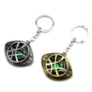 Doctor Strange Necklace Eye of Agamotto Alloy Key Chain Costume Prop Stone Pendant Exquisite Retro Key Ring