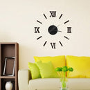 DIY Wall Clock Frameless 3D Mirror Wall Clock