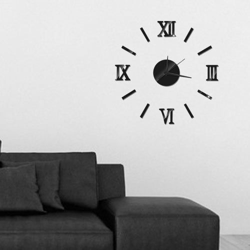 DIY Wall Clock Frameless 3D Mirror Wall Clock