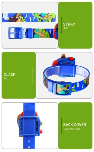 SKMEI 1468 Cartoon Dinosaur Style Children's Watch