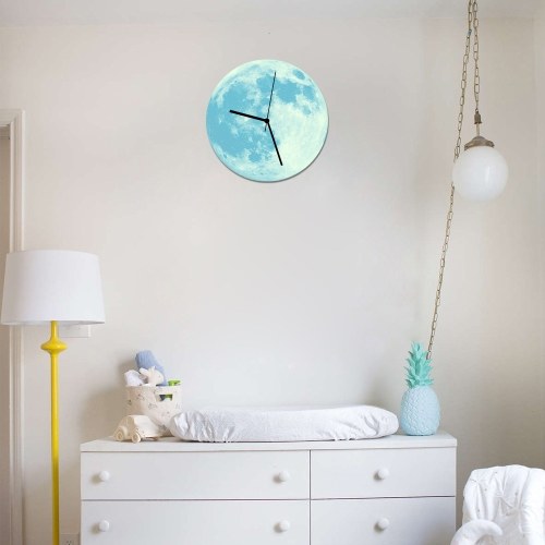 300mm Glowing Moon Wall Clock