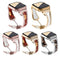 Metal Stainless Steel Resin Wrist Strap Watchband