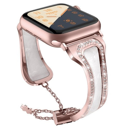 Metal Stainless Steel Resin Wrist Strap Watchband