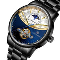 FORSINING 339 Tourbillon Moon Phase Wind-up Movement Mechanical Men Watch