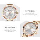 MINI FOCUS Women Quartz Watch Women's Fashion Watches with Steel Strap 3ATM Waterproof Female Wristbands for Business & Daily Life (Box Packaged)