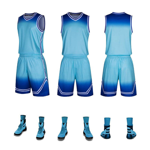 Jersey5803 Stylish Basketball Jersey Suit - Blue