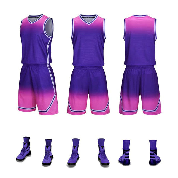 Jersey5803 Stylish Basketball Jersey Suit - Purple