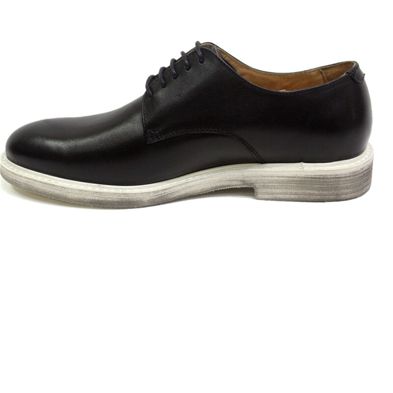 Jiabaisi Retro Leather Shoes - Black