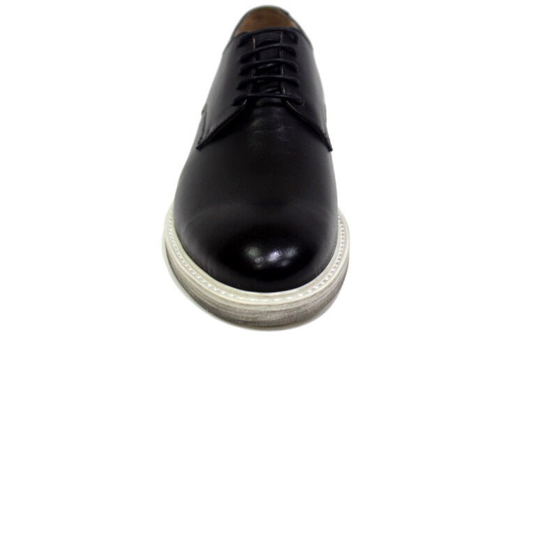 Jiabaisi Retro Leather Shoes - Black