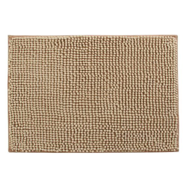 Jingdong Foojo Chenille Suction Non Slip Mat - Beige