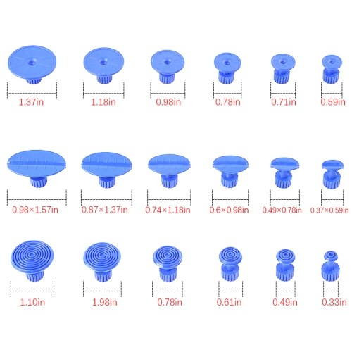 أداة إصلاح رافع دنت السيارة بدون طلاء إزالة دنت T-Bar مطرقة الشرائح 18 قطعة علامات التبويب لتلف جسم السيارة والسيارات