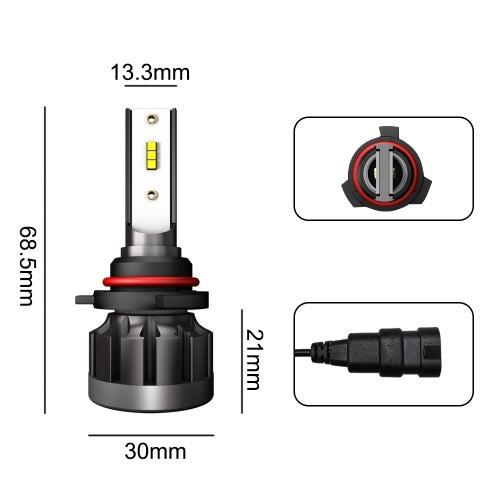 2Pcs Car LED Headlight Bulbs