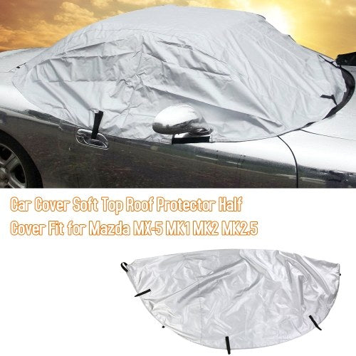 Car Cover Soft Top Roof Protector Half Cover Fit for Mazda MX-5 MK1 MK2 MK2.5