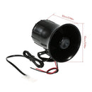 Car Motorcycle Megaphone 6 Tone Loud Speaker Traditional Hooter Ringing Fire Alarm Wailing Ambulance Blaring Police Siren