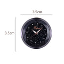 Mini Fine Metal Electronic Clock Diamond Scale Car Interior Decoration Paste Study Convenience