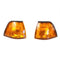 Corner Light Lens Replacement Yellow Amber Indicator Lamp Fit For Side Corner Signal Light Fit For BMW E36 3 Series 1992-1998