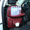 Car Backseat Organizer PU Leather Auto Back Seat Cushion for Kids Black