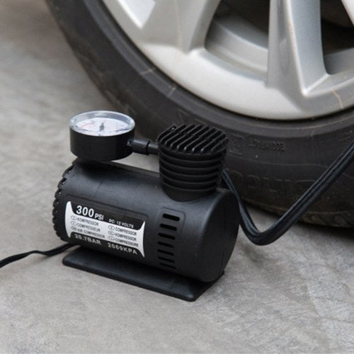 Car Mini Electric Inflation Pump Portable Tyre Air Inflator 300PSI Auto Compressor Pump for Car Motorcycle Basketball