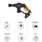 Wireless Multifunctional Cordless Pressure Cleaner Washer Water Hose Nozzle Pump with Battery