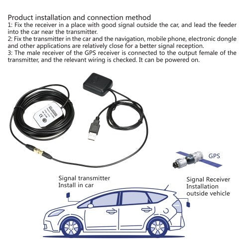 سيارة GPS إشارة هوائي مكبر للصوت الداعم مع جهاز استقبال GPS + الارسال 30DB للهاتف الملاح