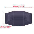 Car Umbrella Sunshade Cover Tent Oxford Cloth 4 * 2.1M Universal Silvery  UV Protection