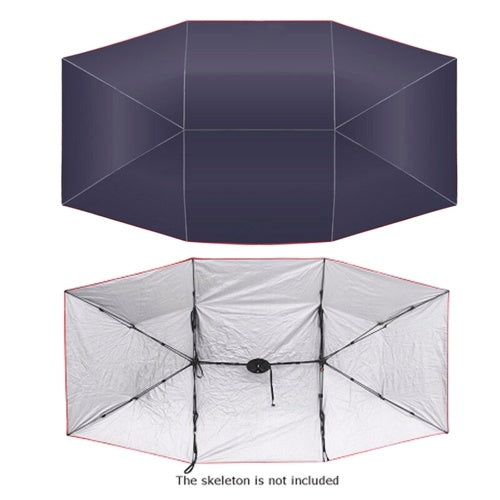 Car Umbrella Sunshade Cover Tent Oxford Cloth 4 * 2.1M Universal Silvery  UV Protection